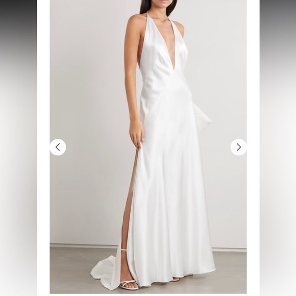 michael lo sordo alexandra silk satin maxi dress Michael Lo Sordo, ALEXANDRA SILK SATIN MAXI DRESS Wedding Dress Save 50%